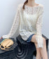 フローラルレース長袖Tシャツ | WOMEN | EV2251010 | アイボリー