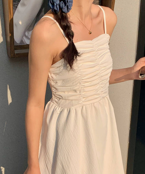 シャーリングティアードミニワンピース | EV2255020 | ホワイト