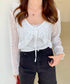 フリルレースショートカーディガン | EV2251013 | ホワイト