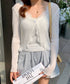 レーストリムVネックサマーニットカーディガン | EV2251014 | ホワイト
