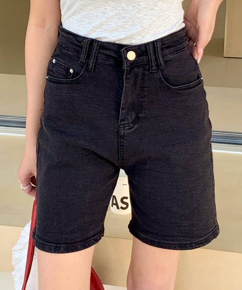 ウォッシュブラックデニムハーフパンツ | EV2252002 | ブラック