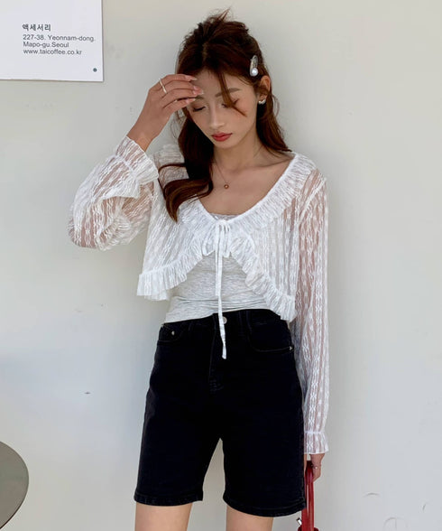 ウォッシュブラックデニムハーフパンツ | EV2252002 | ブラック