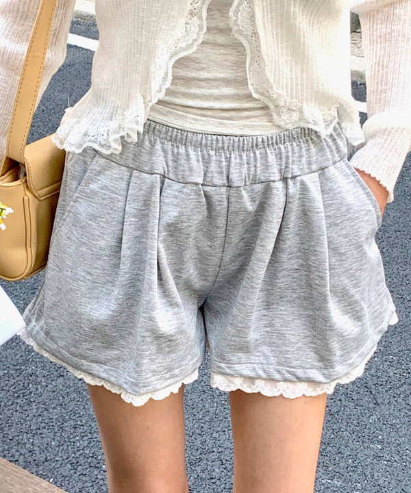 フリルヘムスウェットショートパンツ | EV2252003 | グレー