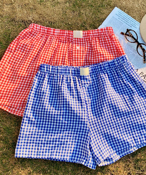 ギンガムチェックショートパンツ | EV2252015 | レッド