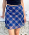 シアーチェック柄ミニスカート | EV2255026 | ブルー