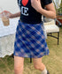 シアーチェック柄ミニスカート | EV2255026 | ブルー