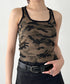 カップ付き迷彩柄タンクトップ | BA2255002 | カーキ