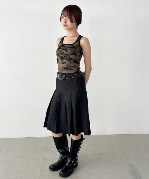 カップ付き迷彩柄タンクトップ | BA2255002 | カーキ