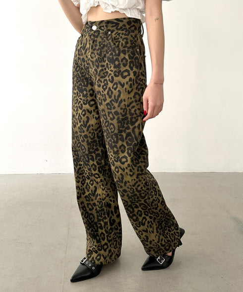 レオパード柄ワイドパンツ | BA2255007 | レオパード