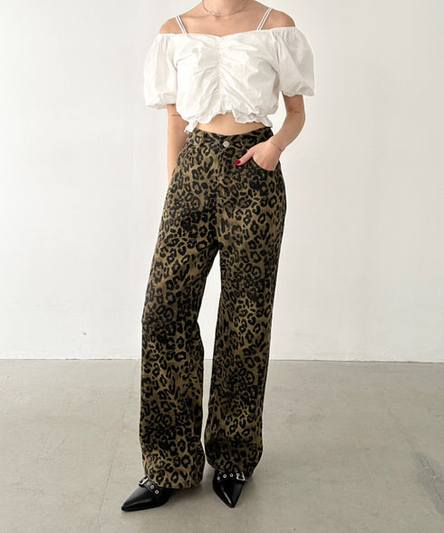レオパード柄ワイドパンツ | BA2255007 | レオパード