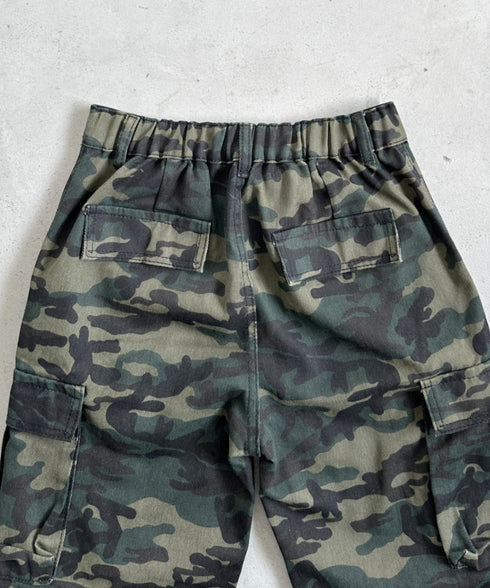 迷彩柄ミリタリーカーゴパンツ | BA2255008 | カーキ