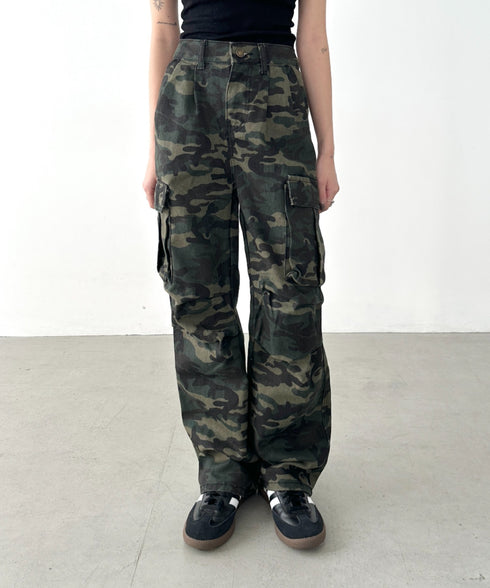 迷彩柄ミリタリーカーゴパンツ | BA2255008 | カーキ