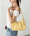 タックデザインハンドバッグ | BA1255013 | イエロー