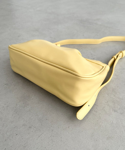 タックデザインハンドバッグ | BA1255013 | イエロー