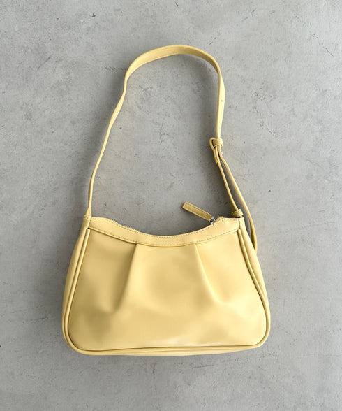 タックデザインハンドバッグ | BA1255013 | イエロー