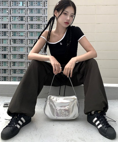 ILLIGO(イリゴ)/2WAY ショルダーバッグ ハンドバッグ/SIGNATURE BAG | AT1251061 | シルバー