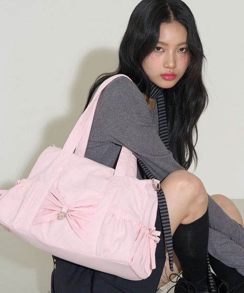 ILLIGO(イリゴ)/2WAY 軽量 大容量 ショルダー ダッフルバッグ/Bow Forty Duffle Bag | AT1251062 | ピンク
