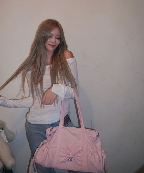 ILLIGO(イリゴ)/2WAY 軽量 大容量 ショルダー ダッフルバッグ/Bow Forty Duffle Bag | AT1251062 | ピンク