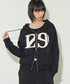 ILLIGO(イリゴ)/ロゴパッチ フルジップパーカー フーディー/129 LOGO PATCH HOODED ZIPUP | AT2251063 | ブラック