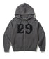 ILLIGO(イリゴ)/ロゴパッチ フルジップパーカー フーディー/129 LOGO PATCH HOODED ZIPUP | AT2251063 | チャコールグレー