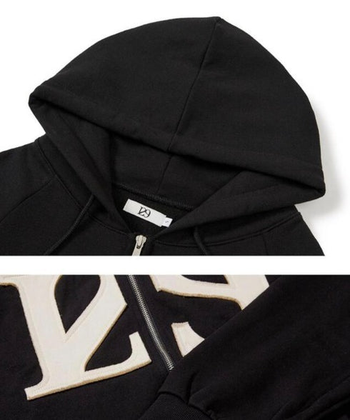 ILLIGO(イリゴ)/ロゴパッチ フルジップパーカー フーディー/129 LOGO PATCH HOODED ZIPUP | AT2251063 | ブラック