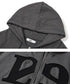 ILLIGO(イリゴ)/ロゴパッチ フルジップパーカー フーディー/129 LOGO PATCH HOODED ZIPUP | AT2251063 | チャコールグレー