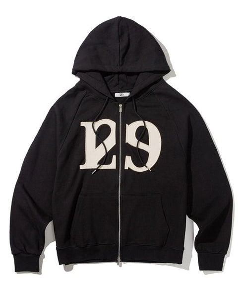 ILLIGO(イリゴ)/ロゴパッチ フルジップパーカー フーディー/129 LOGO PATCH HOODED ZIPUP | AT2251063 | ブラック
