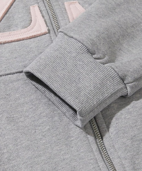 ILLIGO(イリゴ)/ロゴパッチ フルジップパーカー フーディー/129 LOGO PATCH HOODED ZIPUP | AT2251063 | ライトグレー