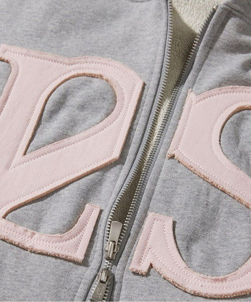 ILLIGO(イリゴ)/ロゴパッチ フルジップパーカー フーディー/129 LOGO PATCH HOODED ZIPUP | AT2251063 | ライトグレー