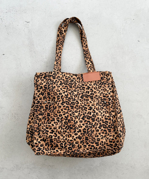 レオパード柄BIGトートバッグ | BA1255019 | ベージュ