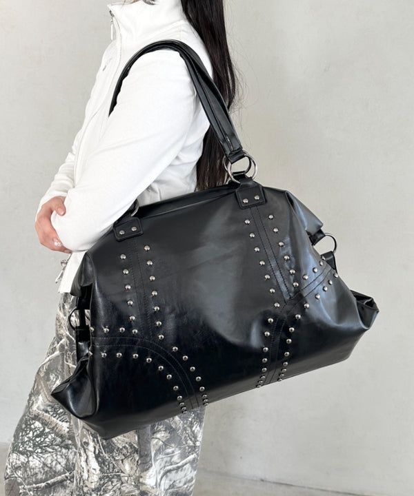 スタッズボストンバッグ | BA1255024 | ブラック系その他2