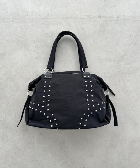 スタッズナイロンボストンバッグ | BA1255024 | ブラック