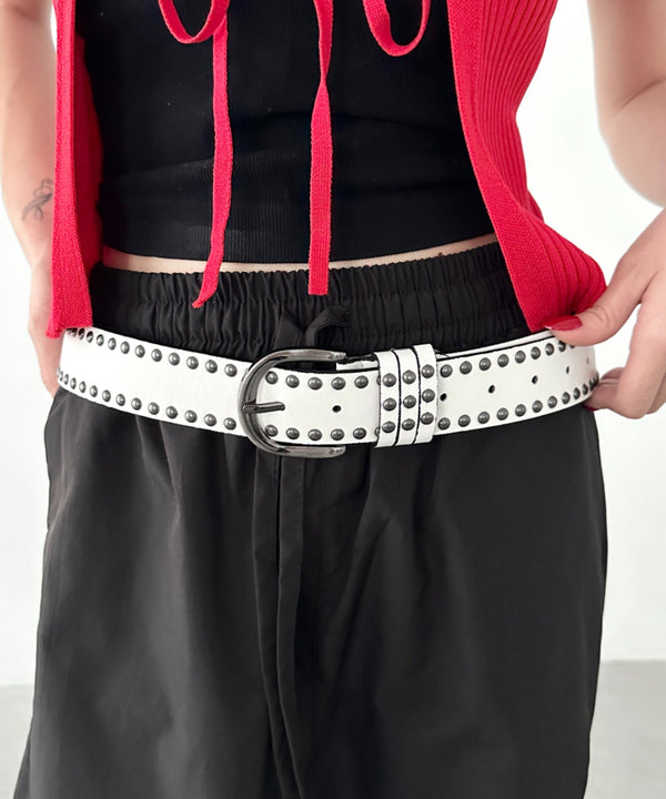 ダブルスタッズベルト | BA6255027 | ホワイト