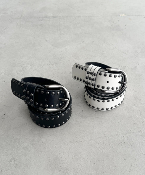 ダブルスタッズベルト | BA6255027 | ホワイト