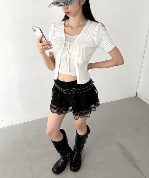 ダブルスタッズベルト | BA6255027 | ブラック