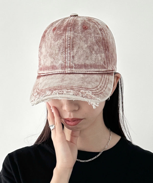 ヴィンテージライクデニムキャップ | BA5255029 | レッド