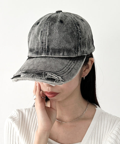 ヴィンテージライクデニムキャップ | BA5255029 | ブラック