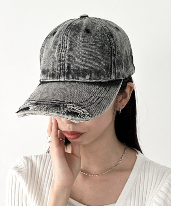 ヴィンテージライクデニムキャップ | BA5255029 | ブラック