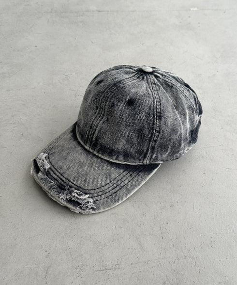 ヴィンテージライクデニムキャップ | BA5255029 | ブラック