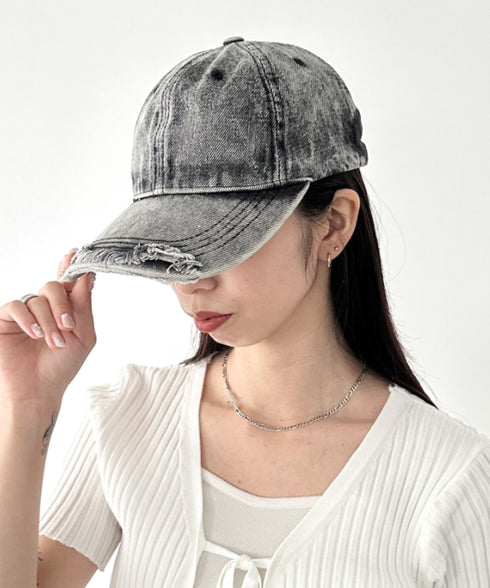 ヴィンテージライクデニムキャップ | BA5255029 | グレー