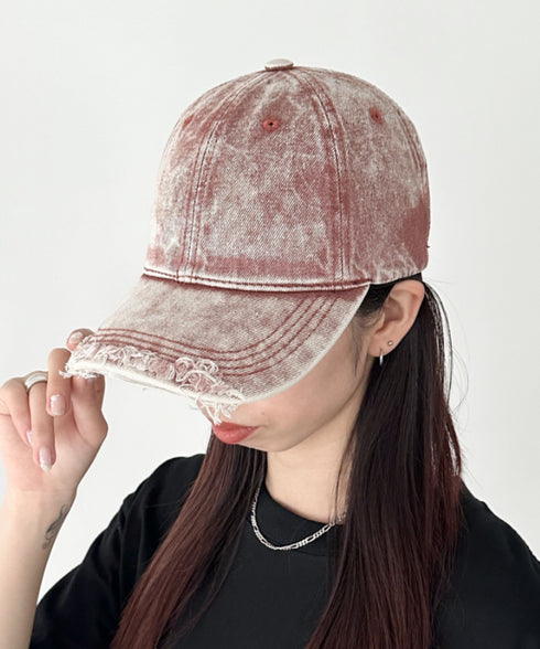ヴィンテージライクデニムキャップ | BA5255029 | レッド