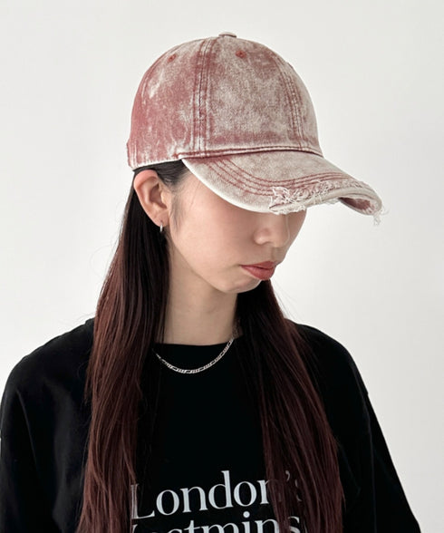 ヴィンテージライクデニムキャップ | BA5255029 | レッド