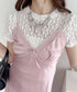 スリットレースランジェリーキャミワンピース | LO2255217 | ピンク