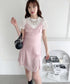 スリットレースランジェリーキャミワンピース | LO2255217 | ピンク