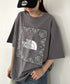THE NORTH FACE(ザ・ノースフェイス)/ビッグロゴ プリント バンダナ 半袖 Tシャツ/M'S BANDANA S/S R/TEE | IM2251068 | グレー