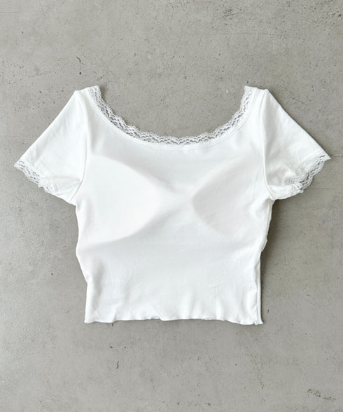 カップ付きレースコンパクトトップス | BA2252012 | ホワイト