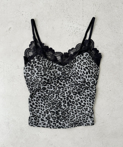 カップ付きレオパードレースキャミソール | BA2255031 | ホワイト