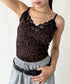 カップ付きレオパードレースキャミソール | BA2255031 | ブラウン