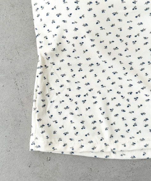 カップ付き小花柄レースキャミソール | BA2255032 | ブラック