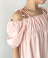 肩リボンギャザーオフショルブラウス | BA2252015 | ピンク